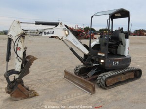 2014-Bobcat-E26-Mini-Hydraulic-Excavator-Rubber-Tracks-Aux-Thumb-Diesel-bidadoo