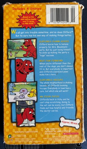 8 Clifford the Big Red Dog VHS LOT KING CLIFFORD/TEAM CLIFFORD/HIGH FLYING FUN + - Picture 9 of 15