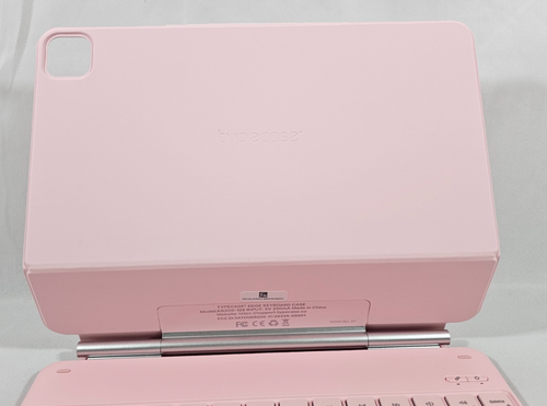 Case w Keyboard for 13" iPad Air M2 M3 2024 2025 Pink Backlit Bluetooth Magnetic - Photo 5/17