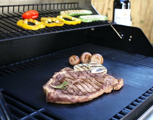 G & F 10037 5-PIECE-SET BBQ GRILL MAT, 100% NON STICK, EXTRA THICK HEAVY DUTY - Picture 4 of 9