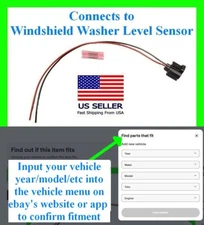 fits Kia Windshield Washer Fluid Level Sensor Connector Harness Plug Pigtail