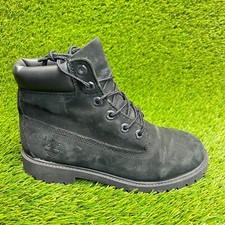 Timberland 6-Inch Premium Boys Size 6Y Black Outdoor Waterproof Ankle Boots