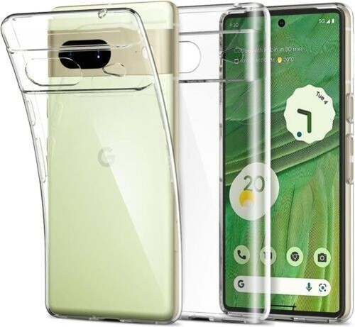 Pour Google Pixel 8/8 Pro Étui,Transparent Silicone Étui Téléphone & Protège - Photo 3 sur 16