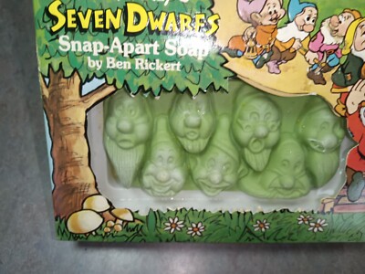 Walt Disney Snow White & Seven Dwarfs snap apart bar soap in box Ben Rickert