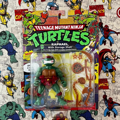 Playmates 2022 Teenage Mutant Ninja Turtles Raphael with Storage Shell NIP MIB - Afbeelding 1 van 2