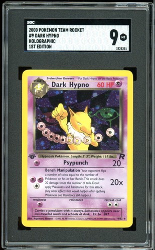 Dark Hypno (1st Edition) graded SGC 9 for sale on eBay