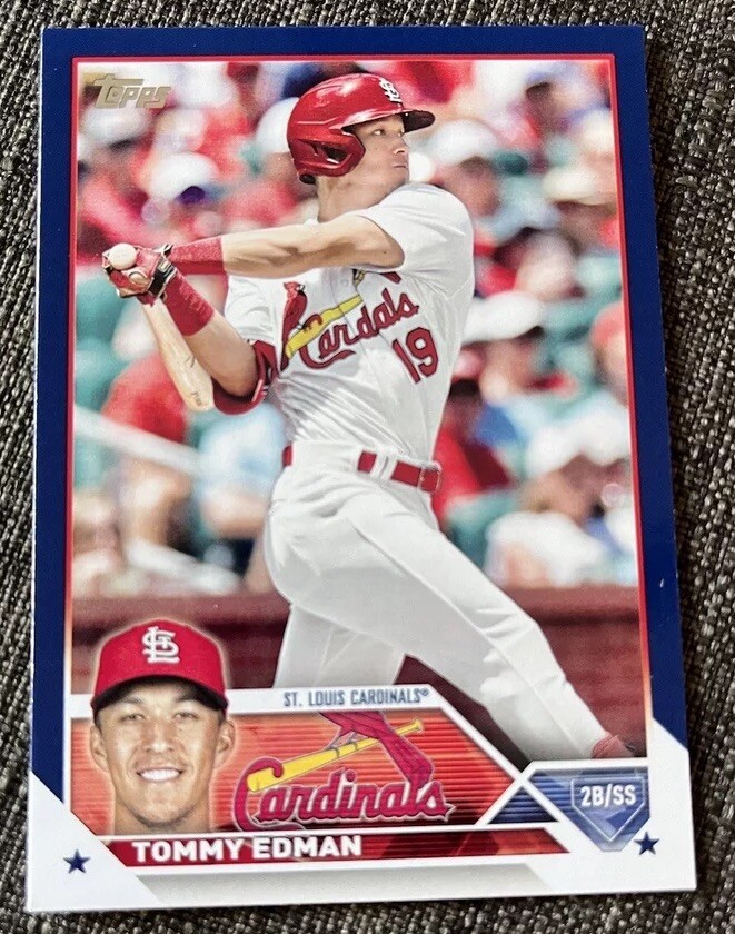 2023 Topps Tommy Edman LA Dodgers Blue Parallel Card #294 | eBay