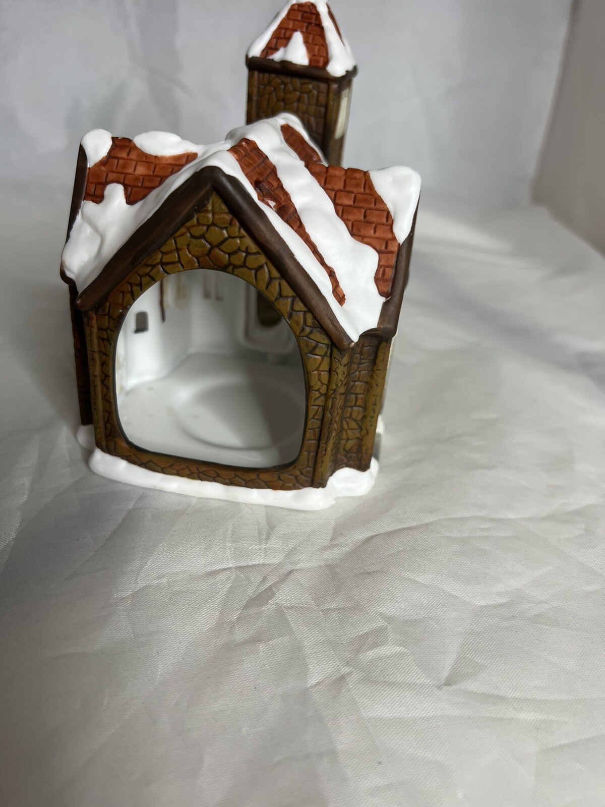Christmas village /Candle holder Christmas church table piece decor seasonal NEW eBay