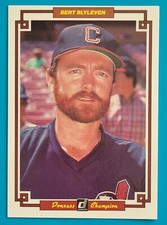 1984 Donruss Champion #42 Bert Blyleven Cleveland Indians Jumbo Baseball Card 