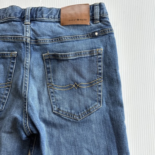 Boys Lucky Brand Mid Rise Billy Straight Leg Classic Blue Jeans Size 16 - Picture 8 of 10