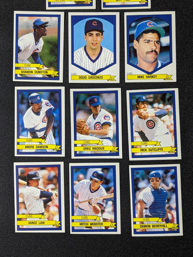 Chicago Cubs - Baseball Sticker - Panini 1989 - Lot of 11 - Picture 3 of 3