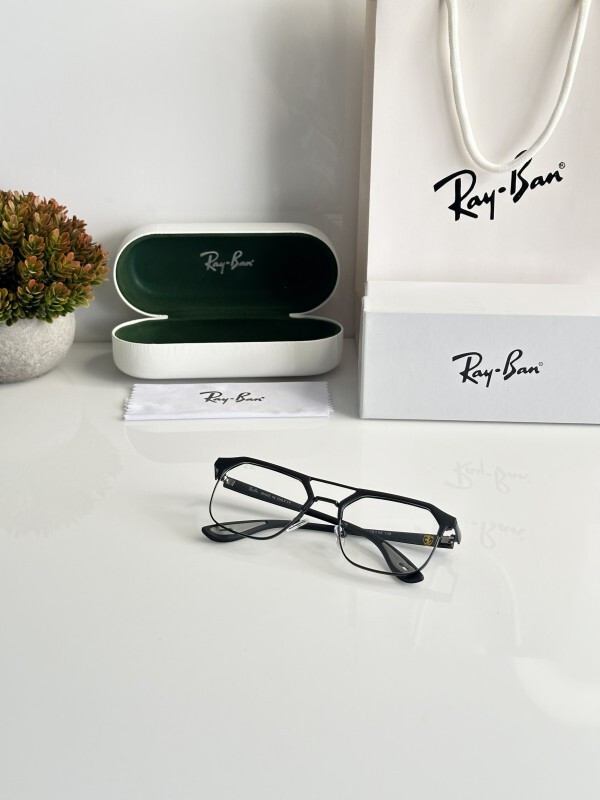 Rayban 04 Black Frame Sunglasses For Men & Women Premium Finish