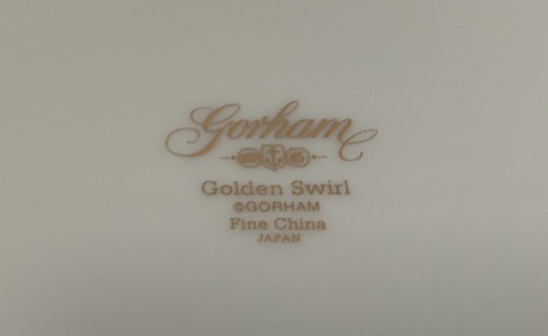 Gorham Golden Swirl 7.5” Salad Plates Japan Blue Gold Set Of 2 - Picture 8 of 9