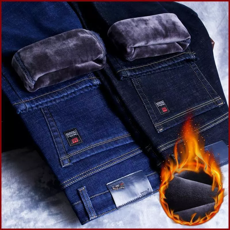 Pantalones VaQueros Cálidos Para Hombre De InVierno Jeans Termicos NEW 50%  2023