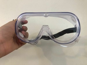 safety goggles over glasses clear lens