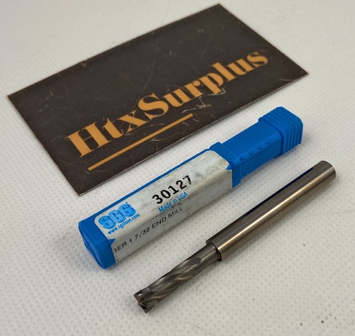 ☀️SGS Tool USA #6 .204" (5.181mm) Dia. Solid Carbide End Mill, 4 Flute, 2.5" OAL - Picture 2 of 11