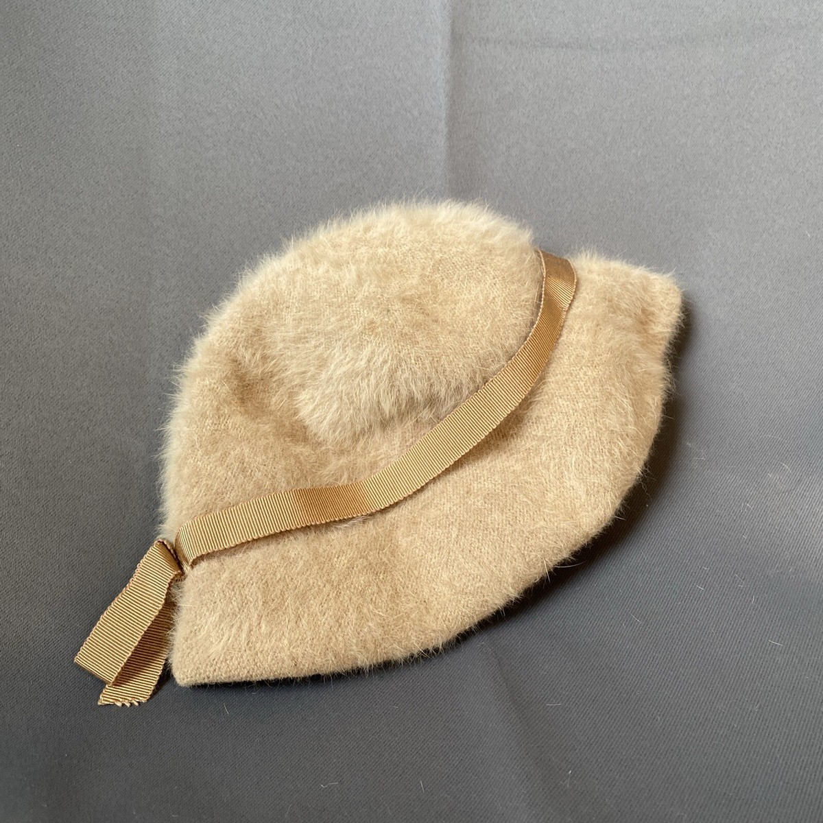 Vintage Kangol RF1317 Furgora Black Bow Cloche Hat Made in UK Angora Blend Kangol Furgora Hat - Etsy main image 4