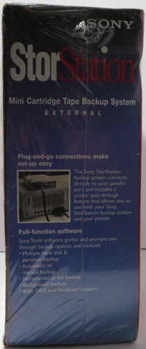 Sony StorStation 2GB Ext. Parallel Ditto Mini Cartridge Tape Backup System ~ NEU - Bild 5 von 9