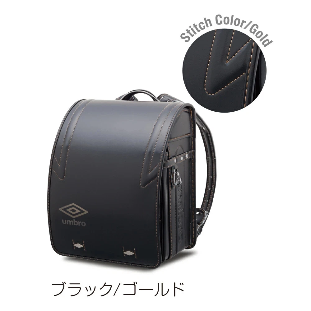 NEW umbro Randoseru Backpack School Bag 2022 for Boys Black Gold