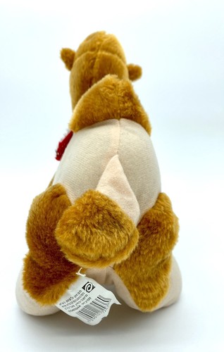 11” EGYPT Souvenir Two Toned Camel Stuffed Plush, Bells & Embellished Saddle - Picture 4 of 9