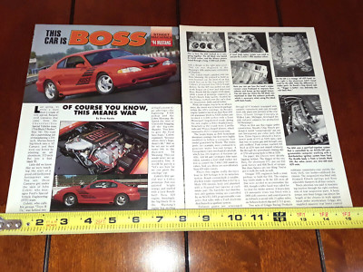 1994 MUSTANG BOSS 429 ORIGINAL 1995 ARTICLE