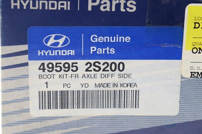 NEW OEM Front Inner CV Joint Boot Kit 495952S200 for Hyundai