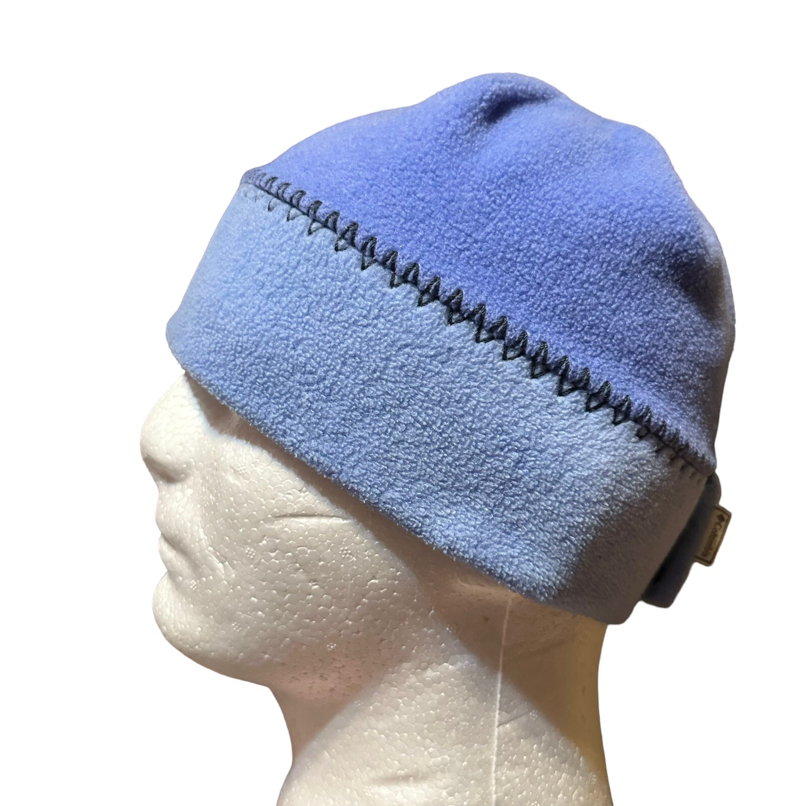 PONY Cappello berretto invernale Columbia coda di cavallo foro giovane ragazza blu pile sci bambini