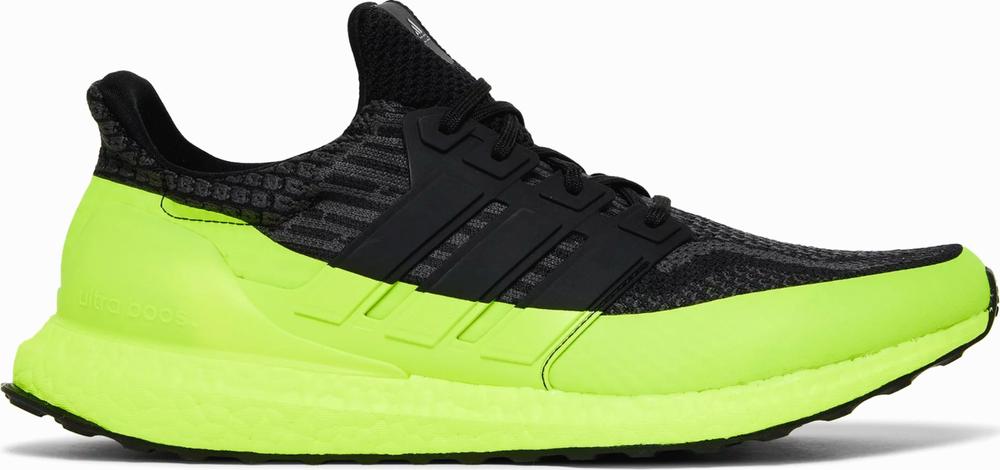 ADIDAS ULTRABOOST 5.0 DNA BLACK SOLAR YELLOW VOLT NEON ATHLETIC RUNNING SHOES