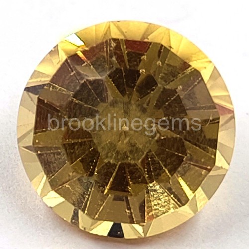 7 CT Round Shape Natural Yellow Sapphire EGL Certified Loose Gemstone M25 - Picture 2 of 6