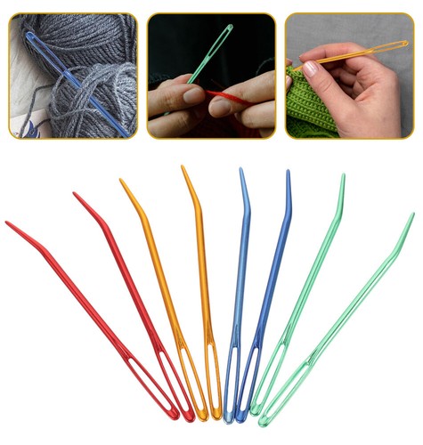 8 Pcs Needle Wool Tool Needlework Supplies Large Eye Darning Needles - Picture 2 of 12