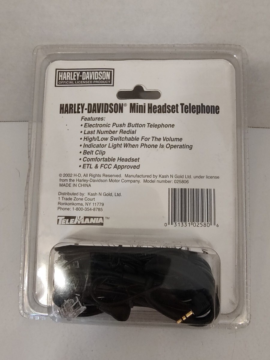 Harley Davidson Mini Headset Telephone Collectible Gas Tank