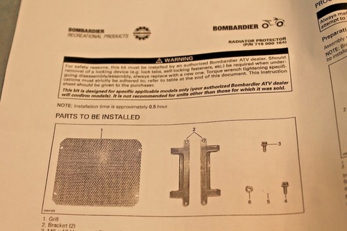 NUEVO Bombardier POLARIS Quad Radiador Kit 715000164 Nuevo de lote antiguo 715 000 164 - Imagen 5 de 5