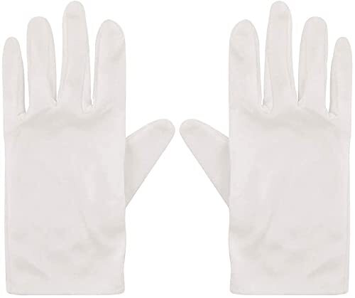 Gorra de Conductor Limusina Taxi Tema Sombrero Guantes Blancos Aviadores Kit Corbata Fancydres - Imagen 4 de 11