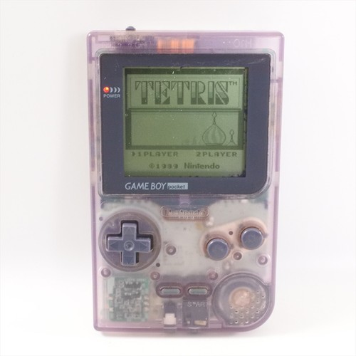 JUNK Gameboy Pocket CLEAR PURPLE Console MGB-001 Nintendo NO Sound JAPAN 080 gb - Afbeelding 1 van 9