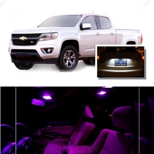 Details About For Chevy Colorado 2015 18 Pink Led Interior Kit Xenon White License Light Led