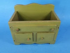 Recipe Card Holder Doll House Furniture Miniature Dry Sink Hand Made Vintage