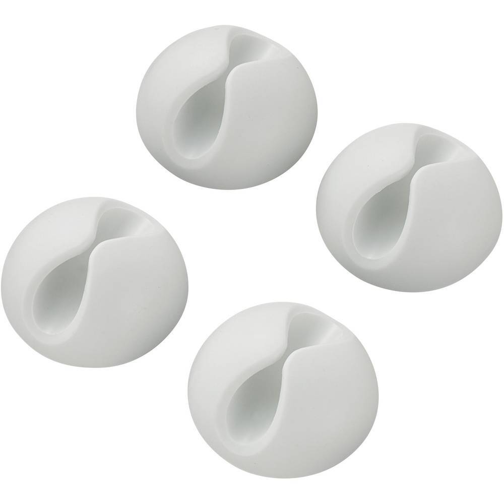 TRU COMPONENTS SWC-10WT/4P Supporto per cavi autoadesivo 542241 Intervallo Ø