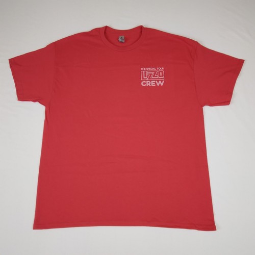 LIZZO "The Special Tour" Working Crew Concert T-Shirt Men's XL 2023 Red - Rare - Picture 2 of 7