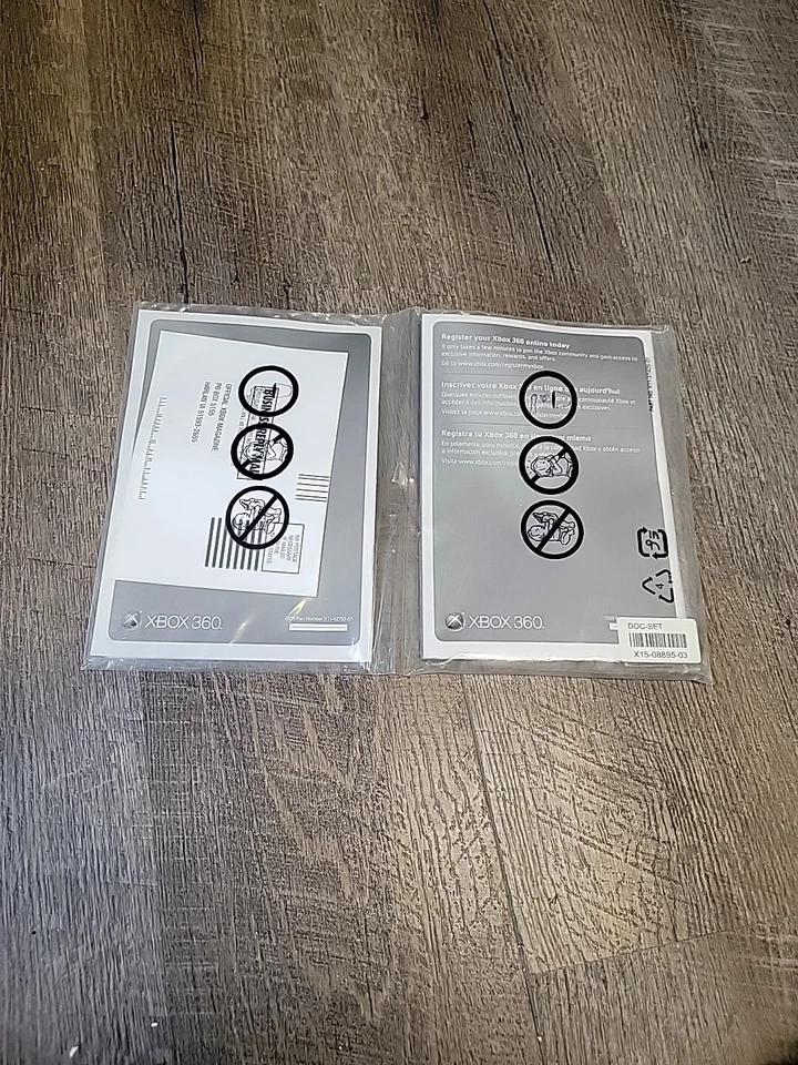 Xbox 360 Elite Manual Operating Instructions Video Game Console Microsoft Sealed - Image 2 of 2