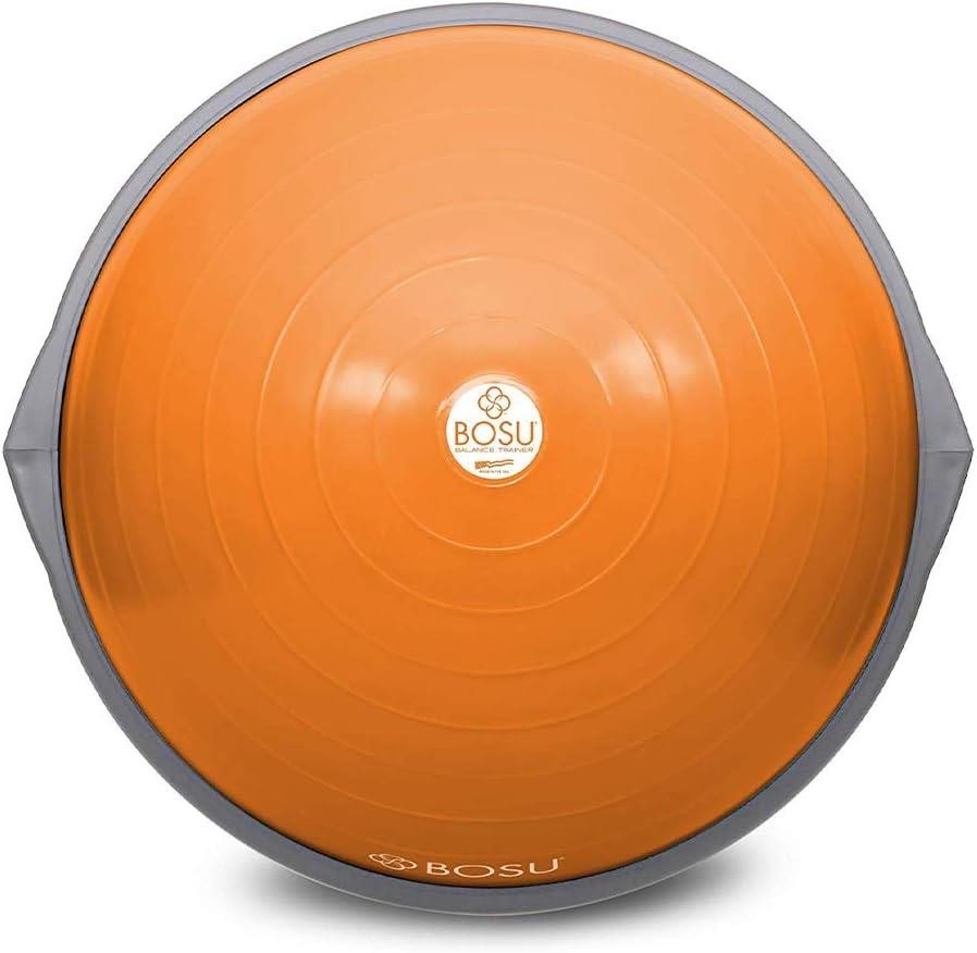 밸런스 트레이너 65cm BOSU 홈짐 운동기구 오리지널 밸런스 볼, 오렌지/그레이
