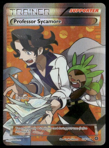 PROFESSOR SYCAMORE 114/114 ULTRA RARE STEAM SIEGE POKEMON HOLO NM