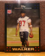 FOOTBALL CARD COOL PICTURE 2007 TOPPS ROOKIE DARIUS WALKER HOUSTON TEXANS. rookie card picture