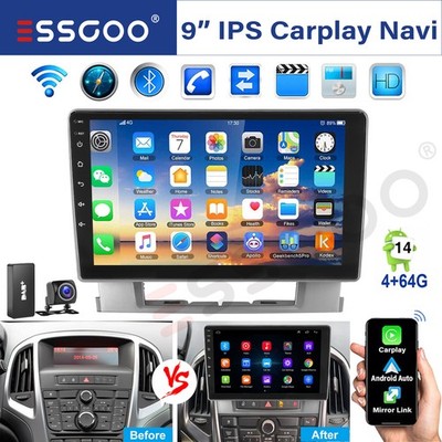 DAB+ Android 14 Autoradio Carplay Navi RDS Kamera Für Opel Astra J Buick Excelle