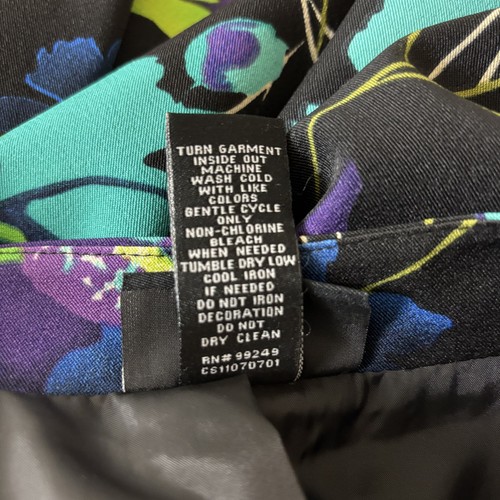 Maggie Barnes Jacke Damen 3X 26/28W schwarz Blumen vorne offen Pailletten gefüttert Plus - Bild 13 von 14