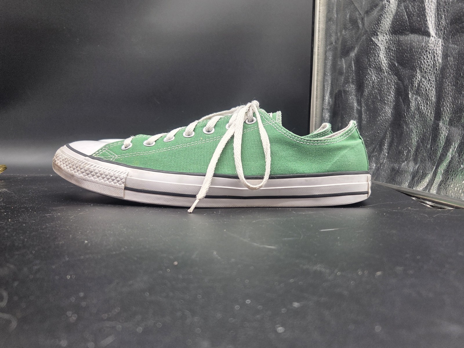 Converse All Star Low Top Sneakers Mens 13 Green Tennis Shoes Canvas Retro
