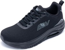 Women's Wide Walking Shoes Orthotic Arch Support Plantar Fasciitis Sneakers ...