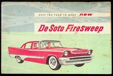 1957 De Soto Firesweep Original Owners Manual Brochure Vintage Automobilia