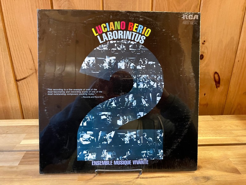 LUCIANO BERIO - LABORINTUS vinyl lp ENSEMBLE MUSIQUE VIVANTE 1972 rca SEALED NOS