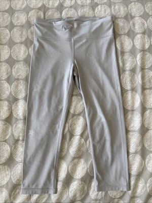GapFit Eclipse Cropped Leggings Pants Matte Stars Grey Sz S
