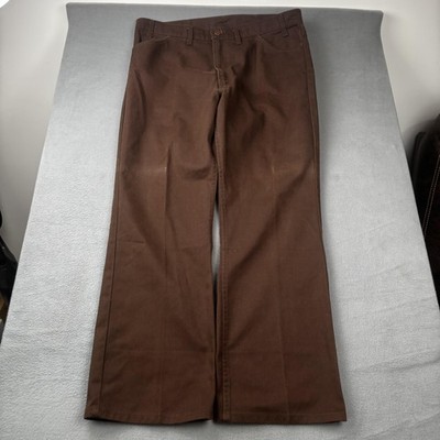 Vintage Big Mac Pants Mens 36x30 Brown Canvas Work Chino Made USA
